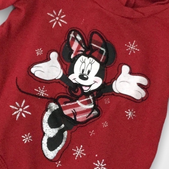 4/$20🥳 Disney Minnie Mouse Red Long Sleeve Onesie - Picture 2 of 3